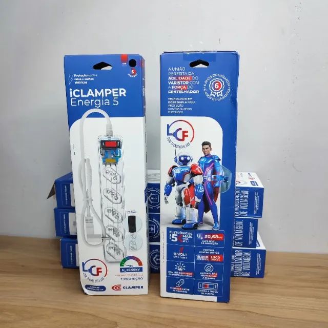 Filtro de Linha DPS Clamper iClamper Energia 5 Tomadas - Foto 3