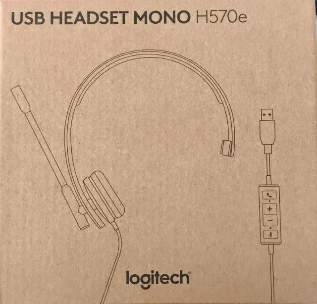 FONE USB HEADSET MONO - LOGITECH H570e - BLACK