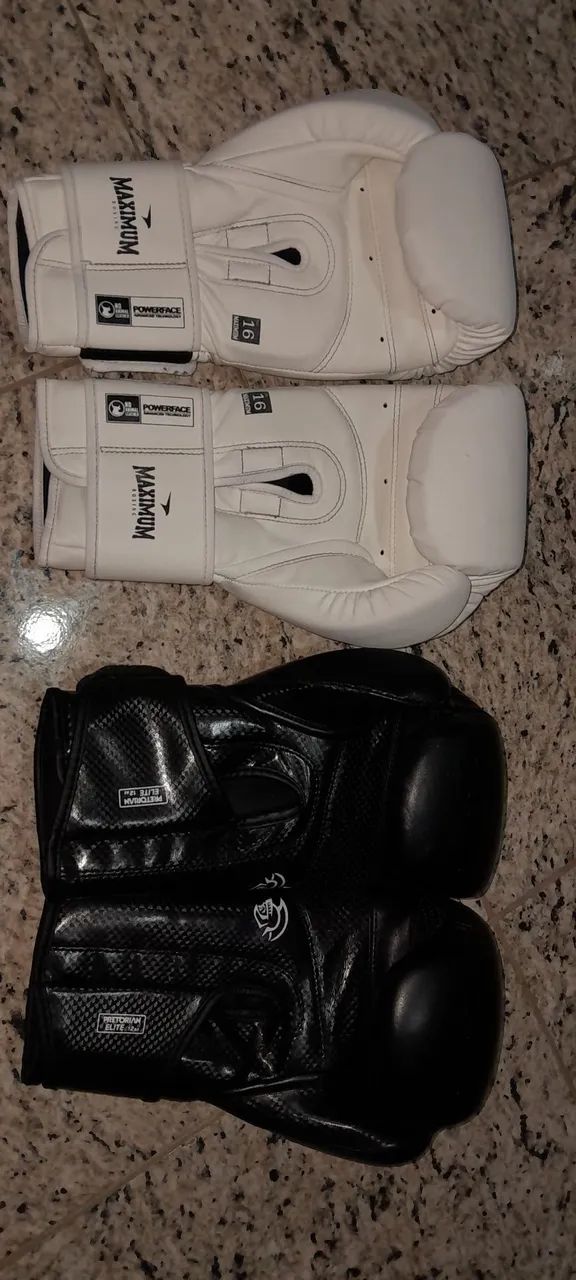 Luvas maximum 16 oz e pretorian 12 oz seminovas  - Foto 3