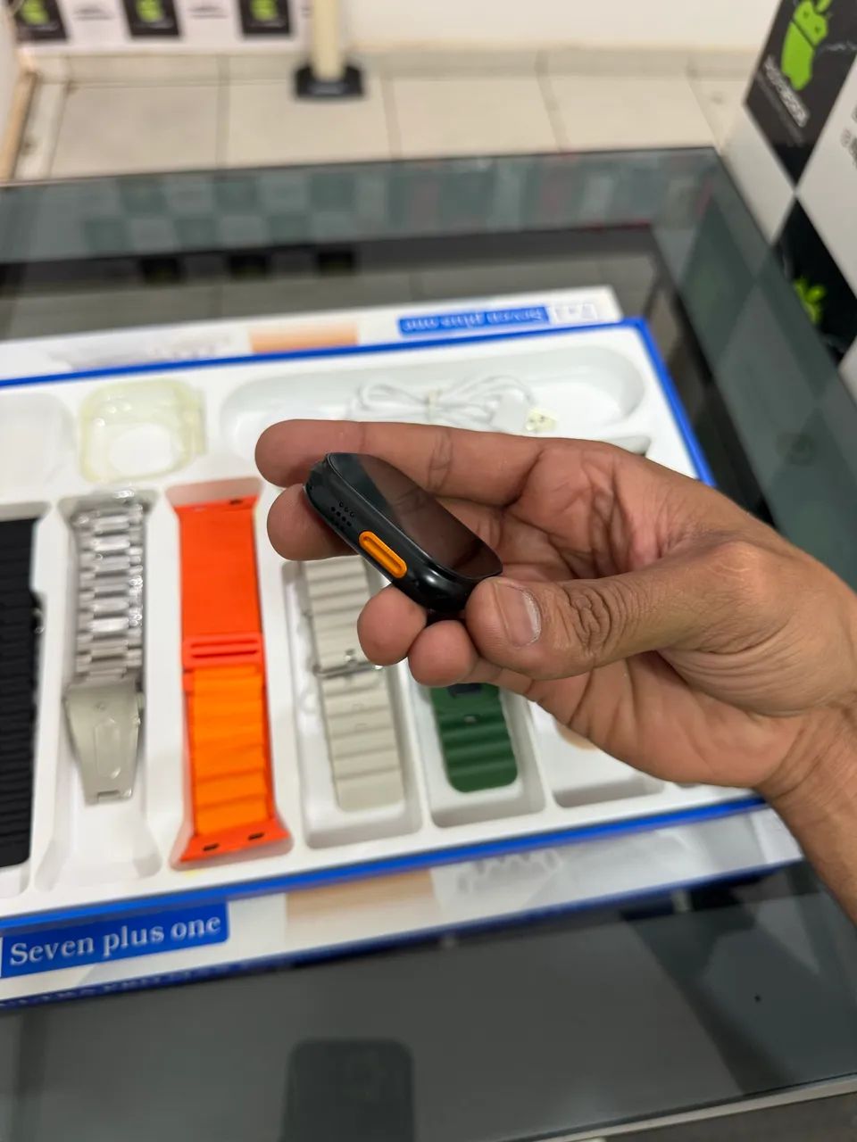 Smartwatch 2027 + pulseiras + case de proteção  - Foto 4