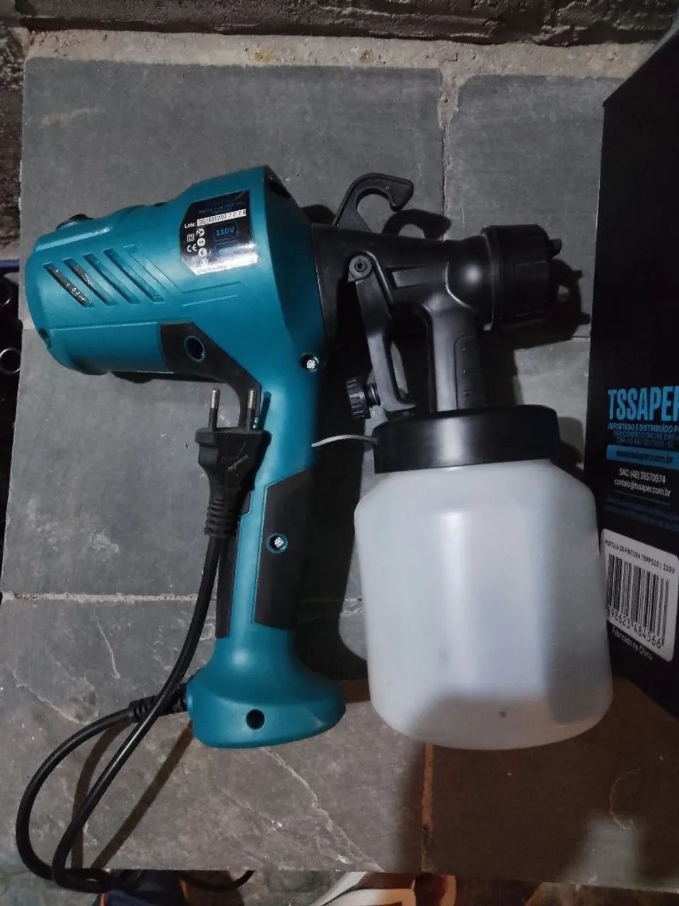 Pistola elétrica, pulverizador de tinta