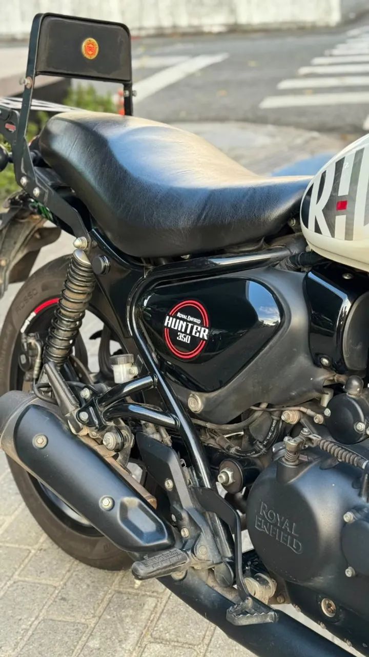 ROYAL ENFIELD HUNTER 350 DAPPER WHITE - Foto 5