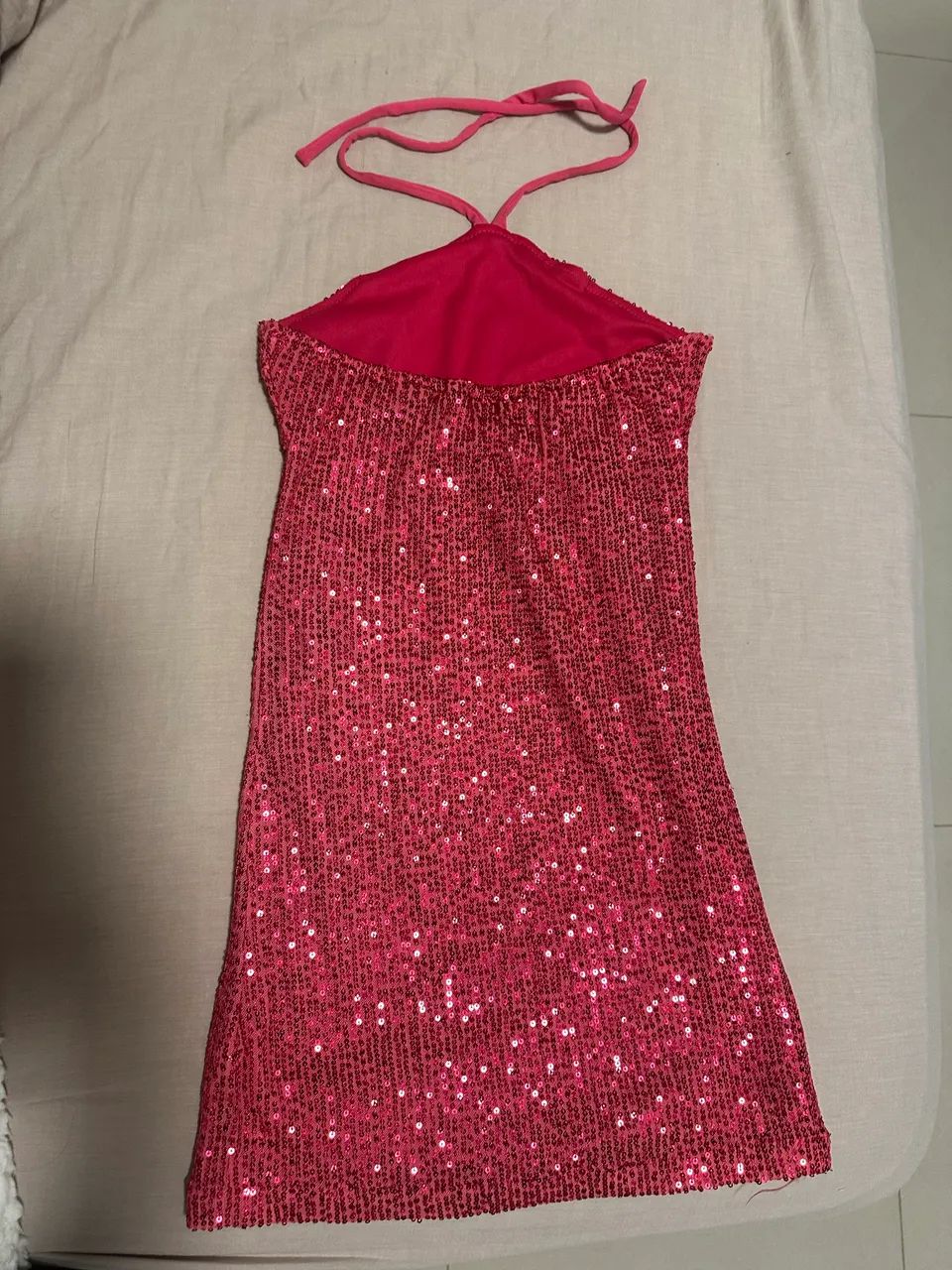 Vestido Hemera rosa paetê  - Foto 2