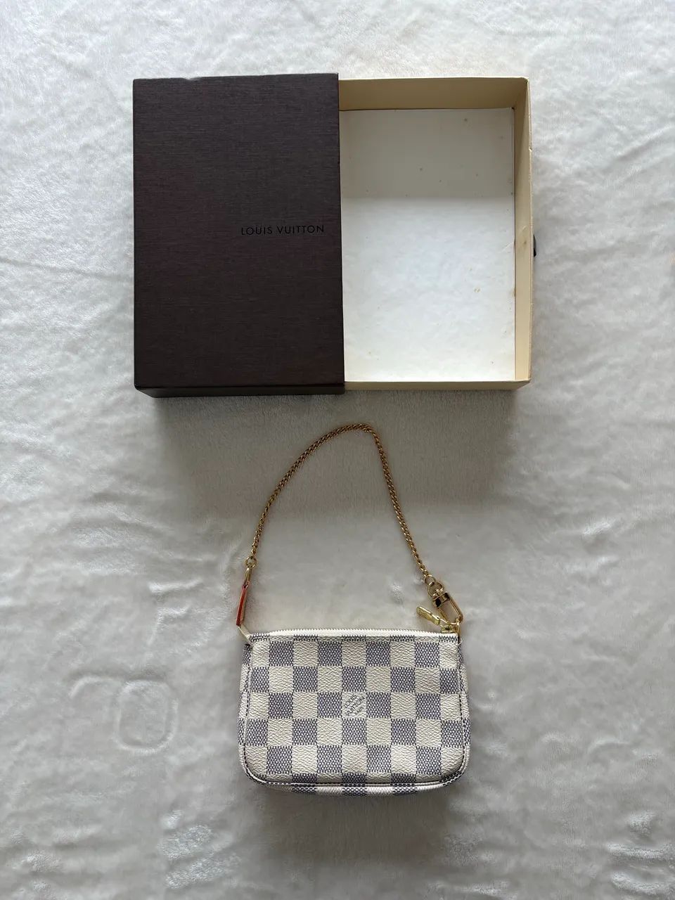 louis vuitton mini pochette damier azur. original. nova, na caixa!  - Foto 3