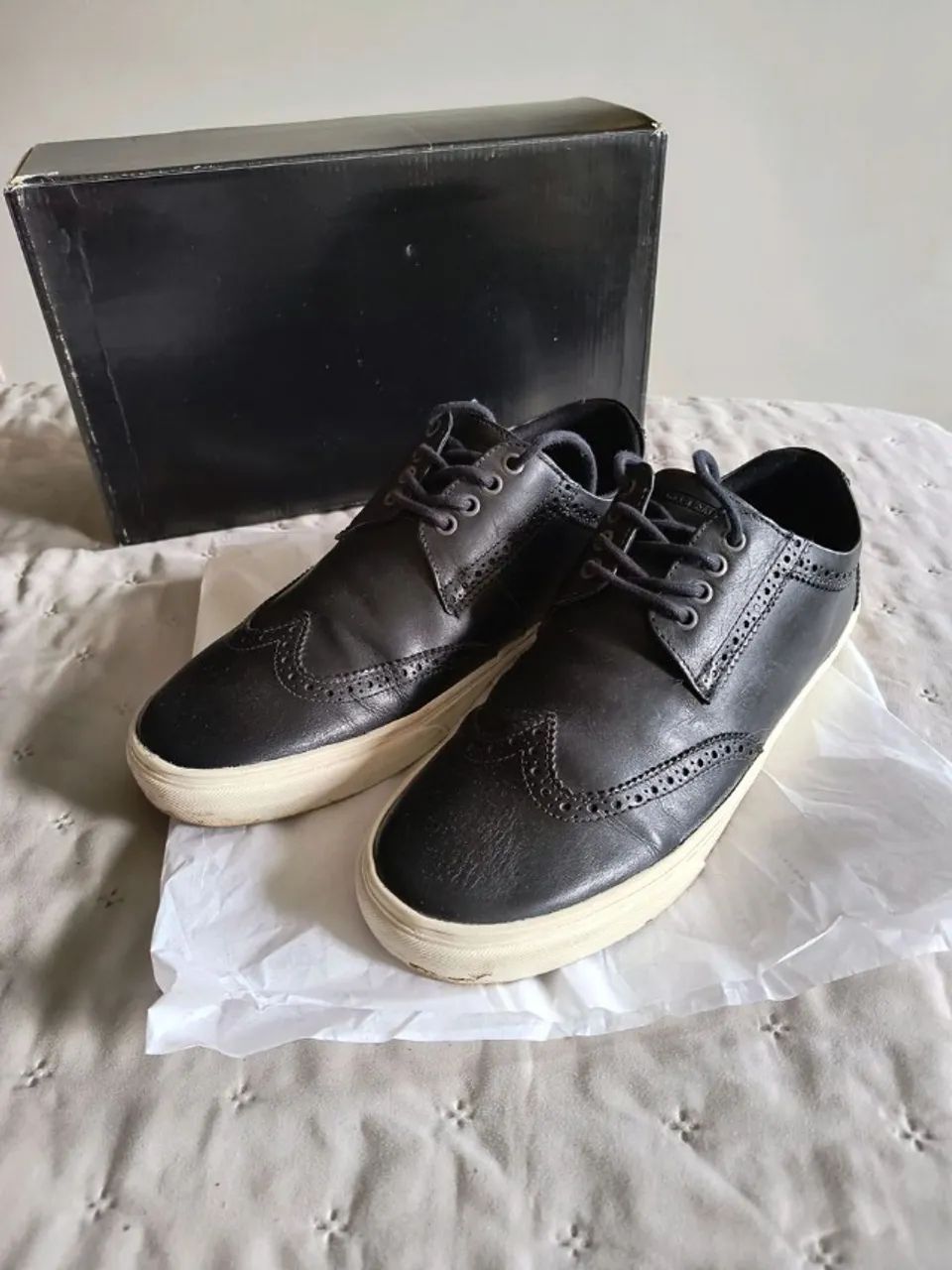 sapato mac & jac brogue preto 43