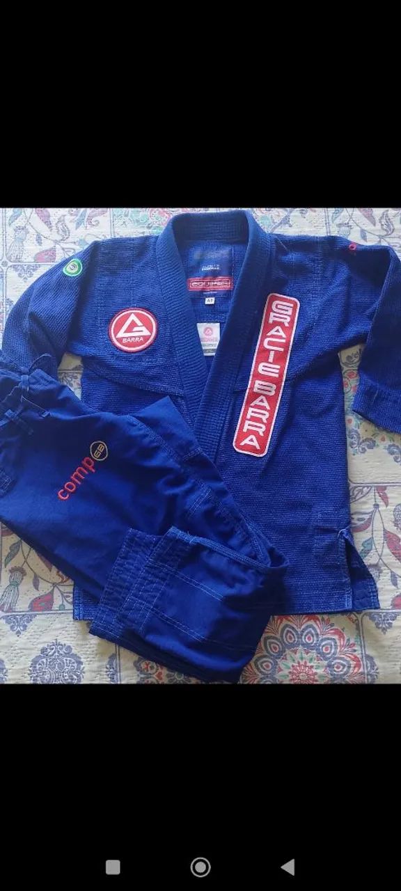 Kimono Gracie Barra azul A0 - Foto 4