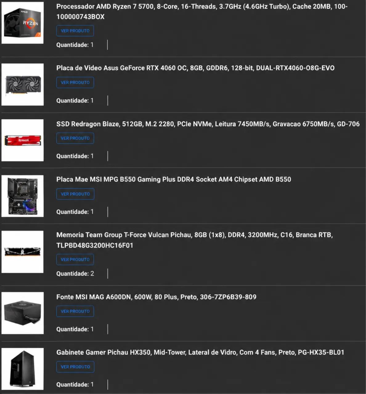 PC GAMER 4060 8gb + R7 5700.  - Foto 3