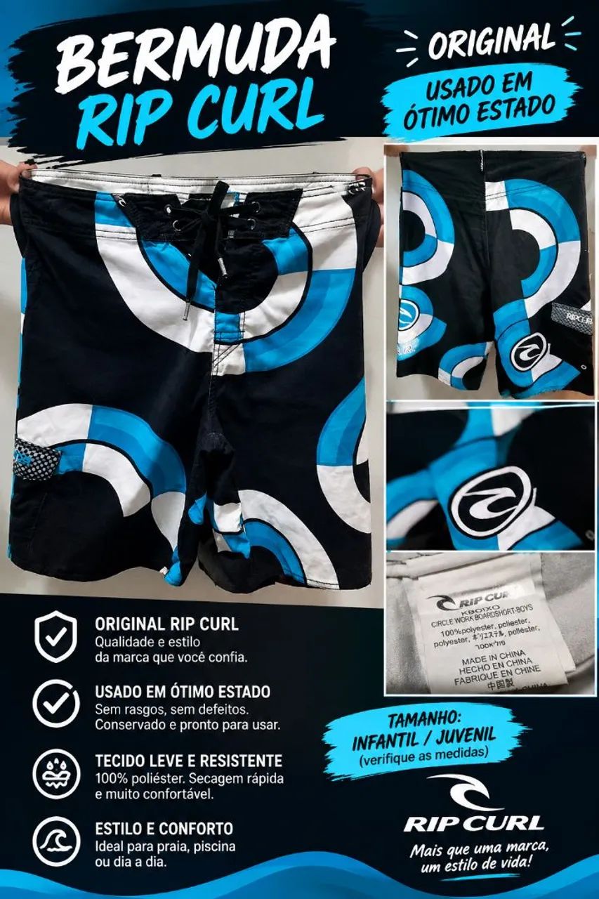 BERMUDA ORIGINAL - USADA EM ÓTIMO ESTADO!