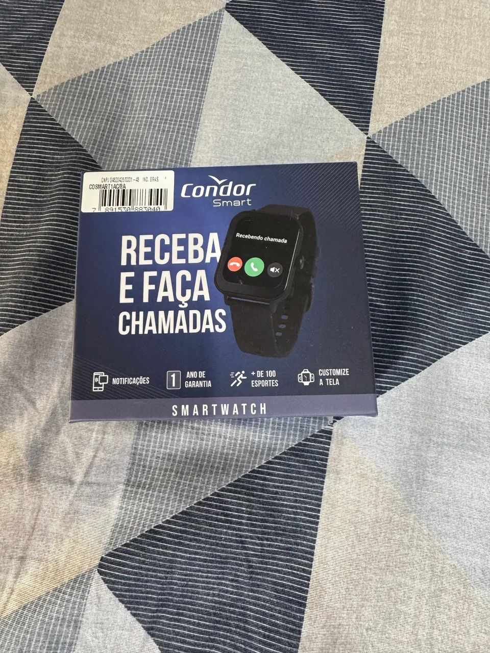 ? Smartwatch Condor Smart Azul - Completo na Caixa - Foto 5