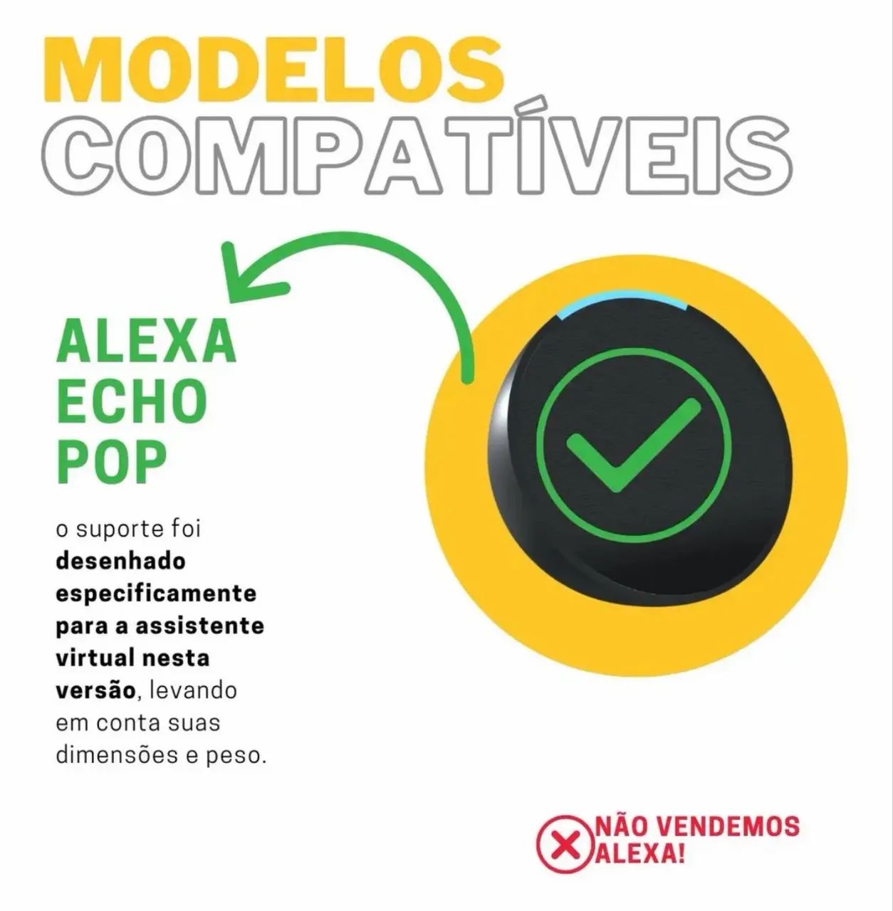 Suporte para embutir Alexa no teto - Foto 2