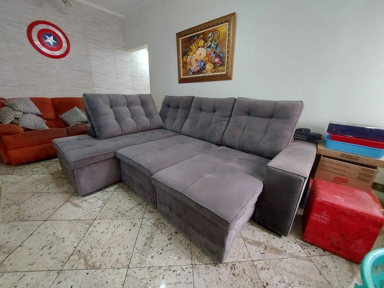 Sofá com cheise 2,60
