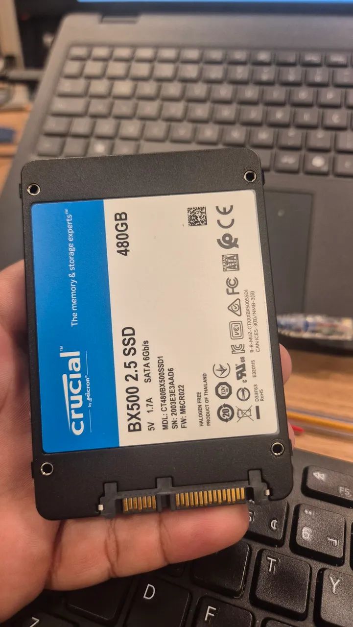 SSD CRUCIAL 480GB - Foto 2
