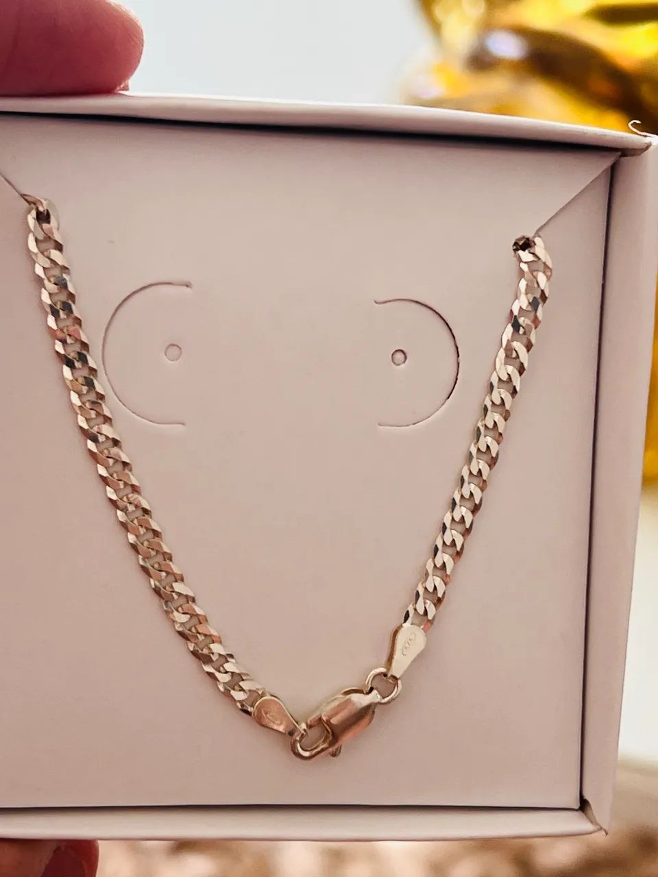 Pulseira em prata 925 modelo gourmet nova e linda  - Foto 4