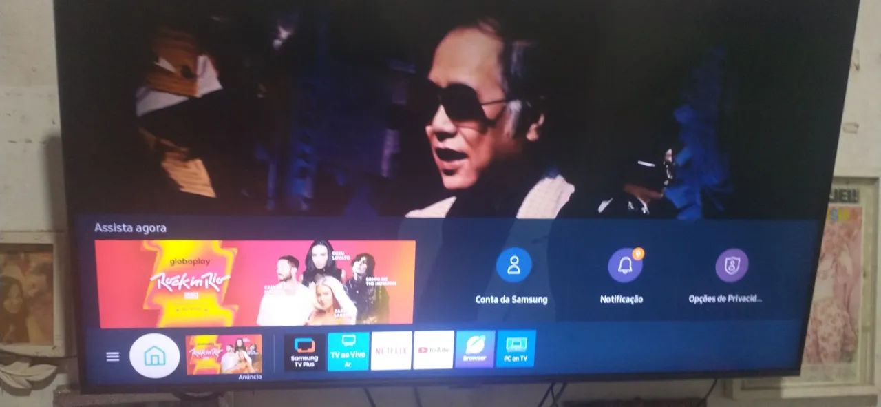 vendo tv Samsung 43 polegadas aparecendo listras