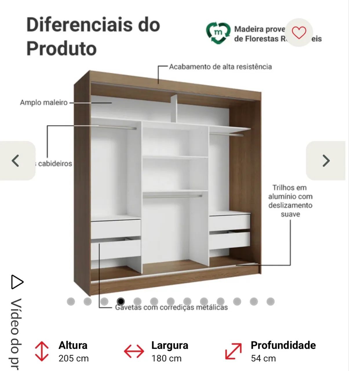 Guarda roupa semi novo - Foto 4