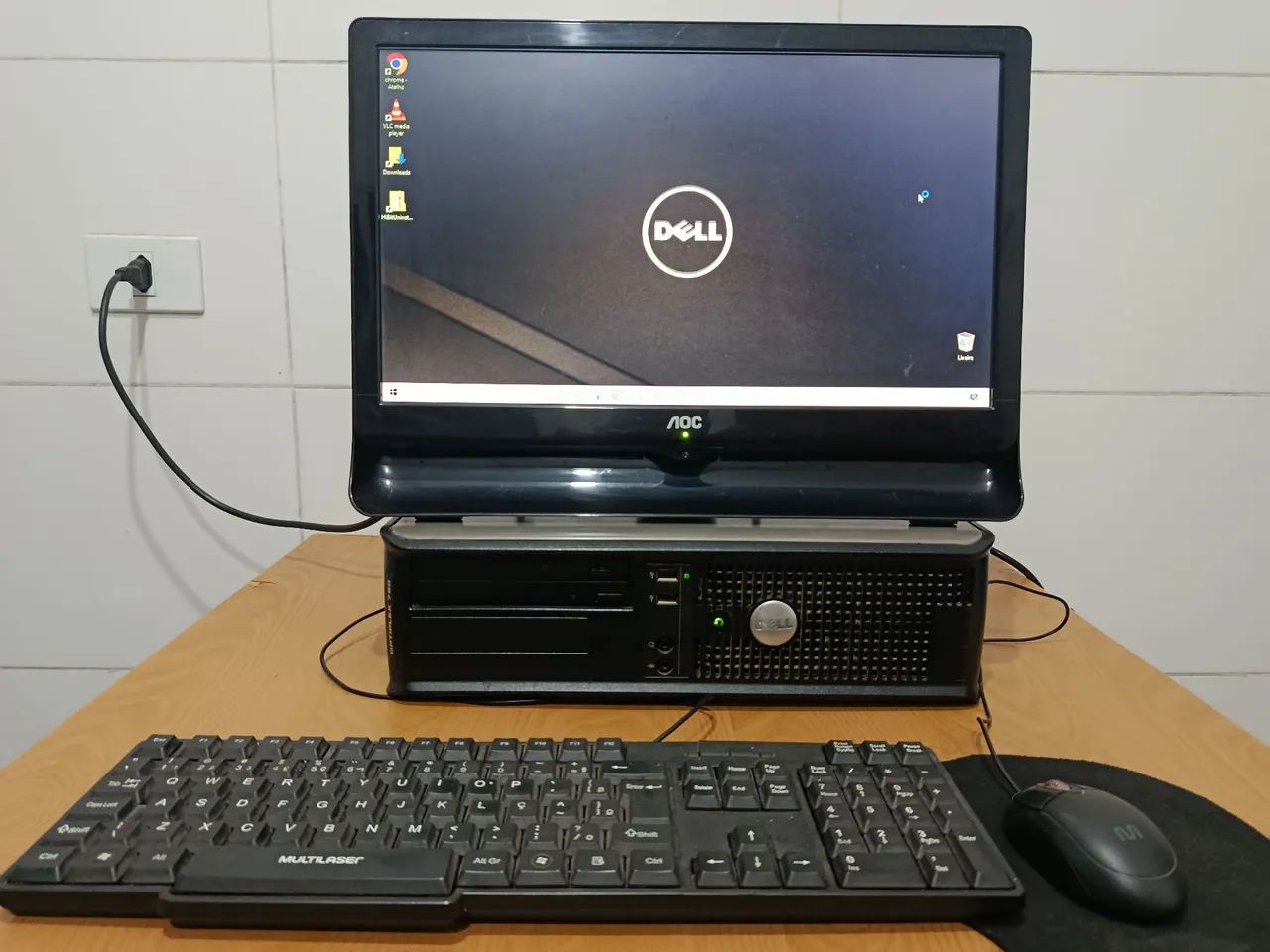 PC Computador Dell Optiplex 780, + Monitor LCD AOC, + Teclado e Mouse...