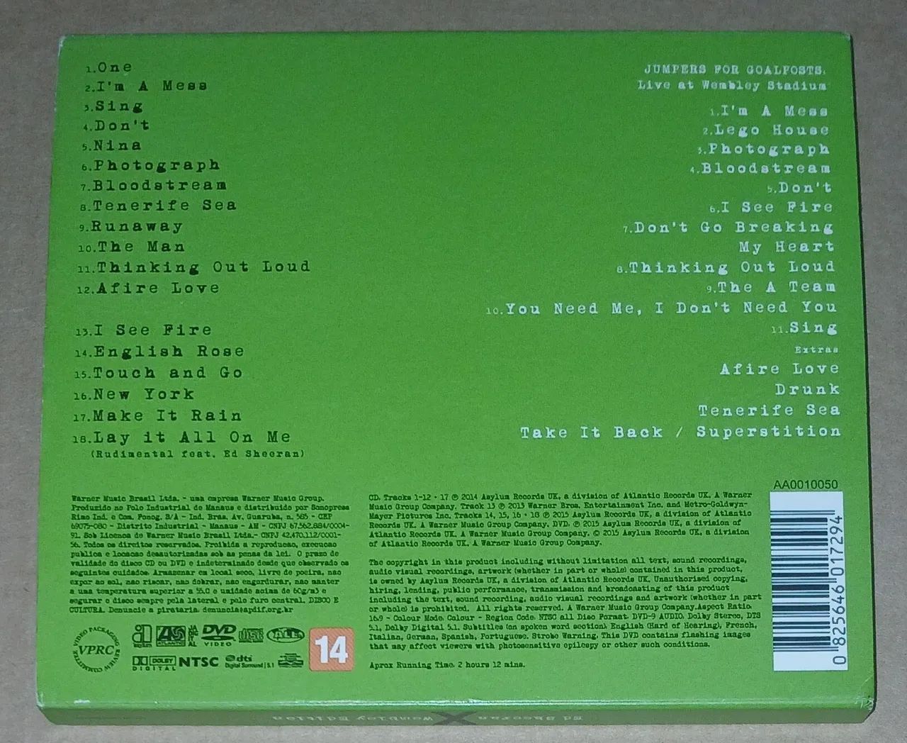 Cd + Dvd Ed Sheeran - X (Wembley Edition) - Foto 2