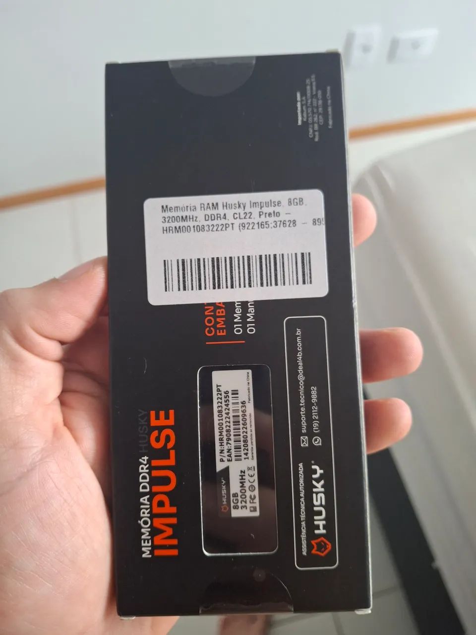 Memória Husky Impulse 8GB 3200mhz lacrada - Foto 2