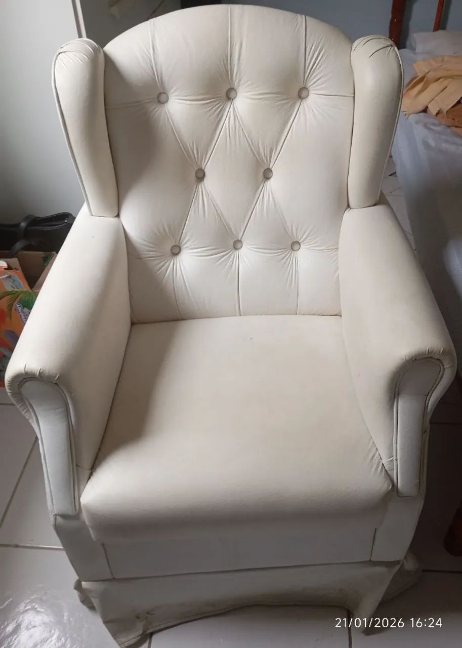 Poltrona de amamentação Balanço + puff - Foto 3