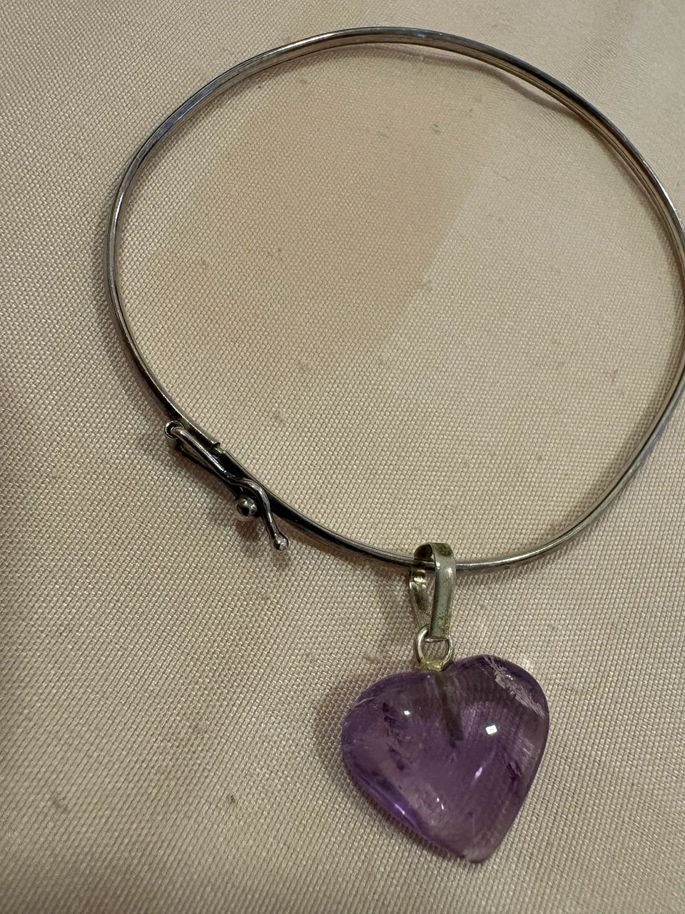 Pulseira bracelete prata com dois pingentes 925 - Foto 2