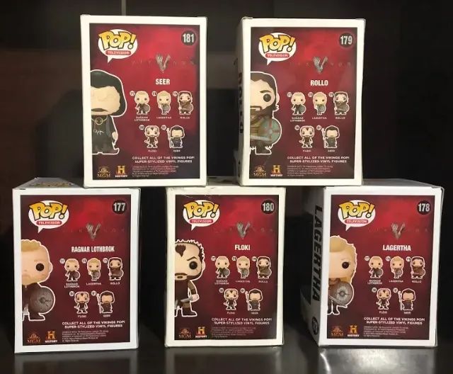 Set Coleção Completa Funko Pop Vikings - 5 Figuras Originais - Foto 3