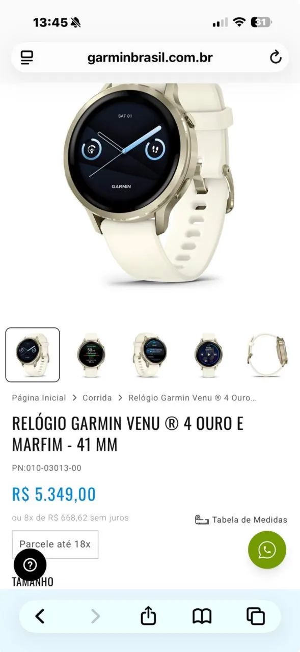 Relógio Garmin Venu 4 41mm - Foto 3