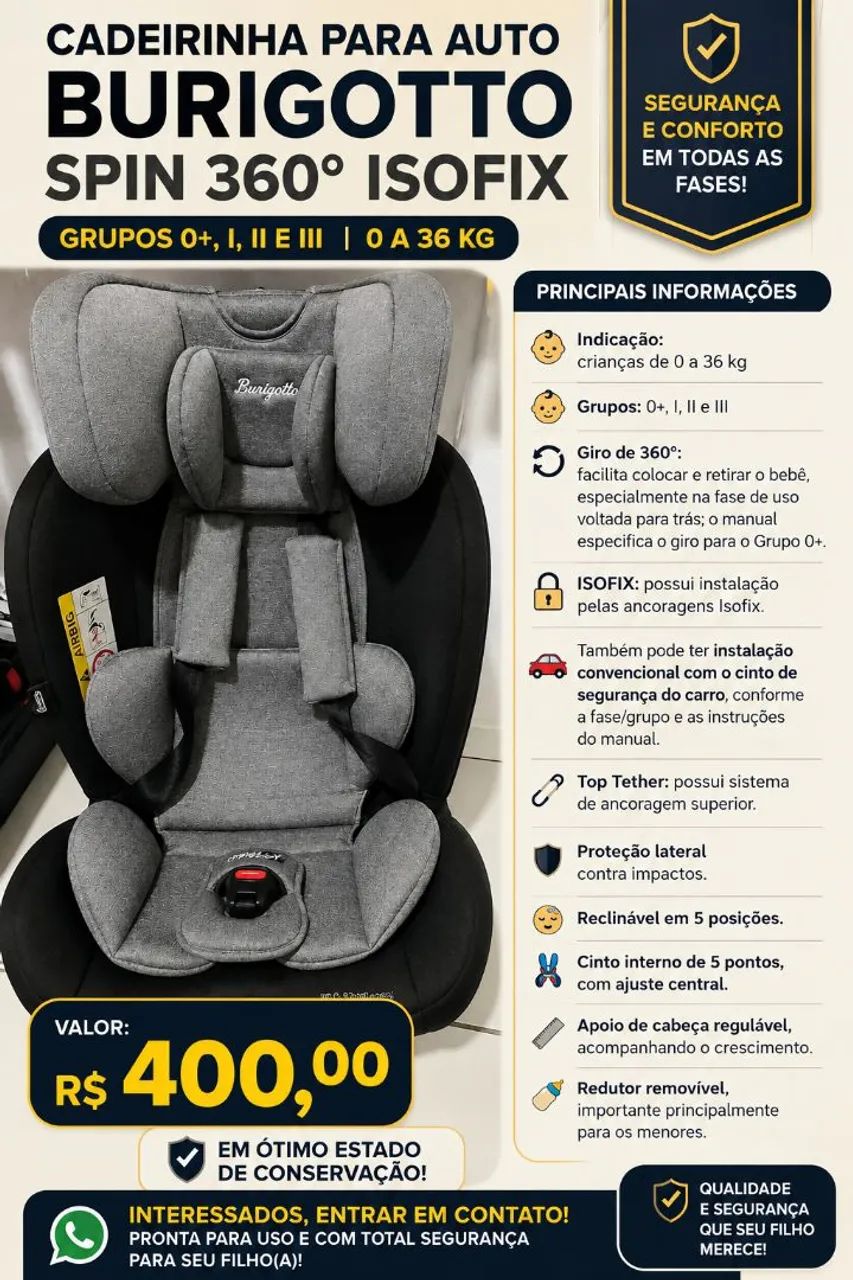 Cadeirinha de auto 