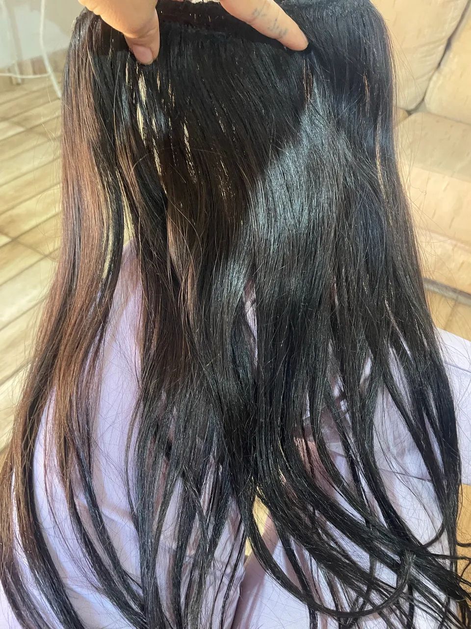 Cabelo humano castanho  - Foto 5