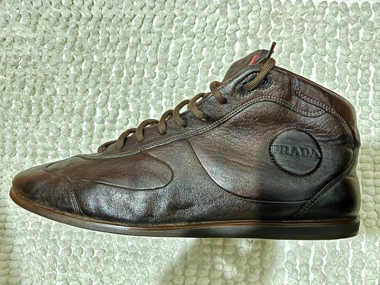 Bota de couro Prada vintage - Foto 2