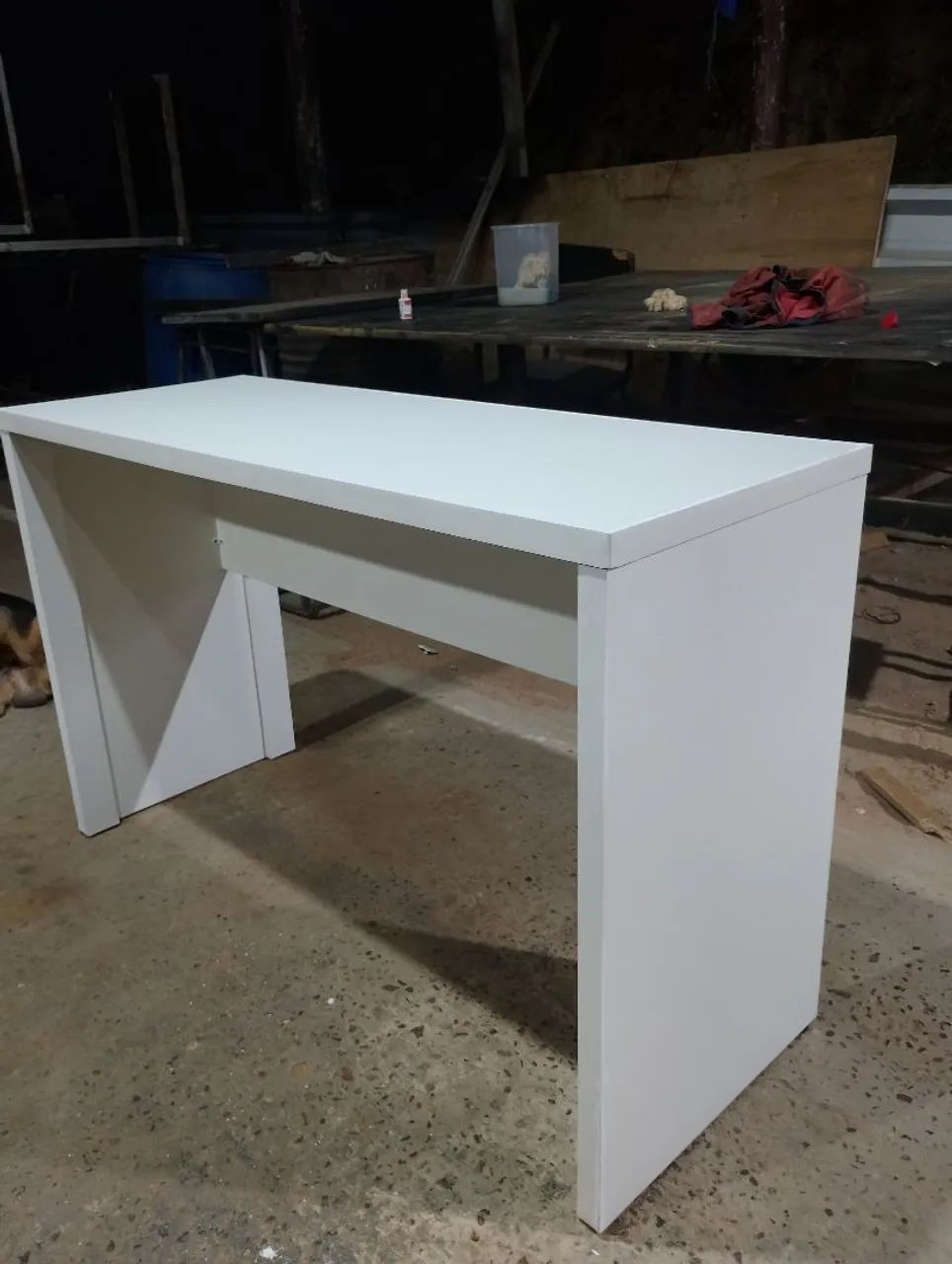 Mesa em MDF branco  - Foto 3