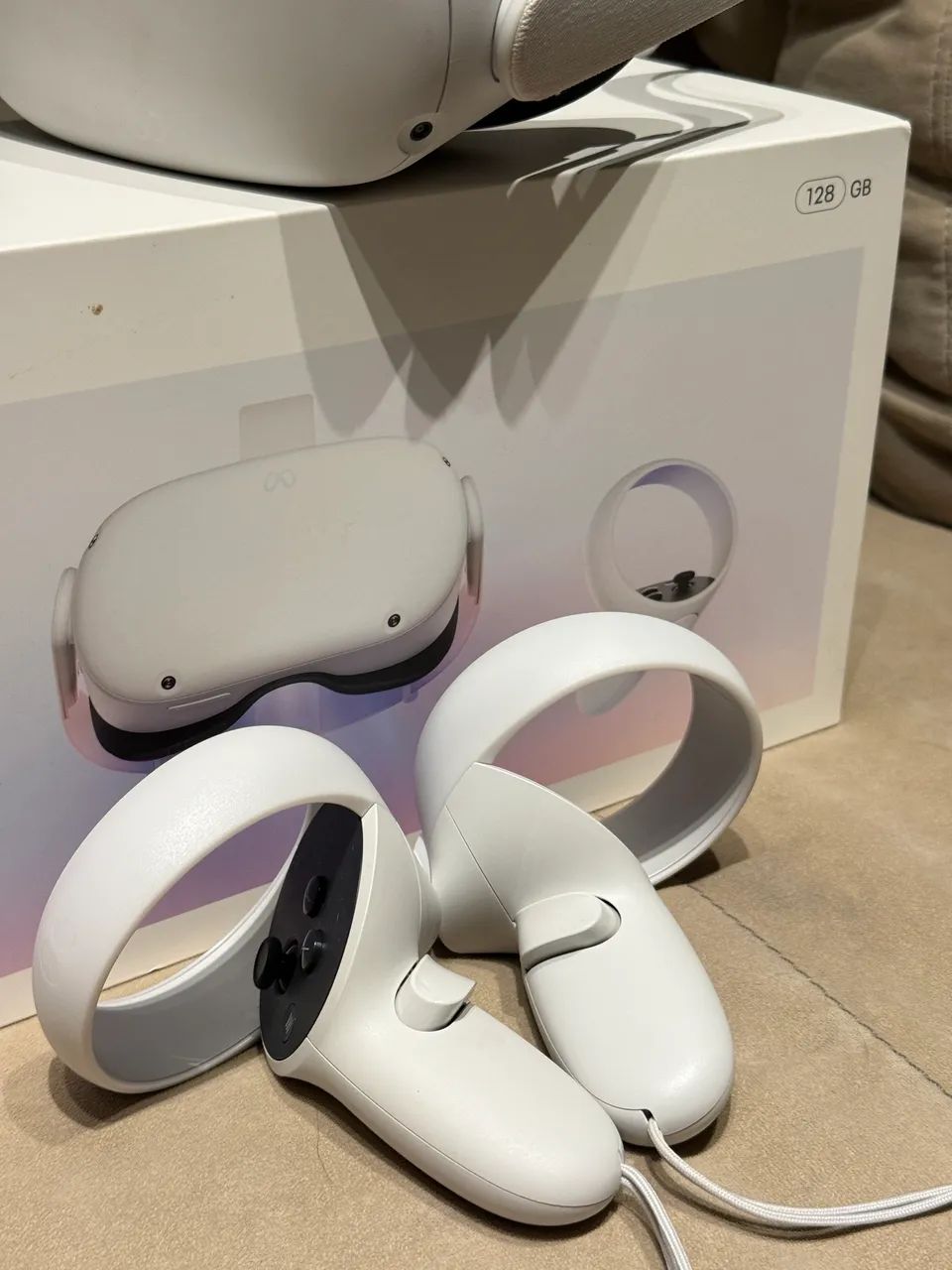 Meta Quest 2 128GB VR + Caixa - Pouquíssimo uso - Peças e