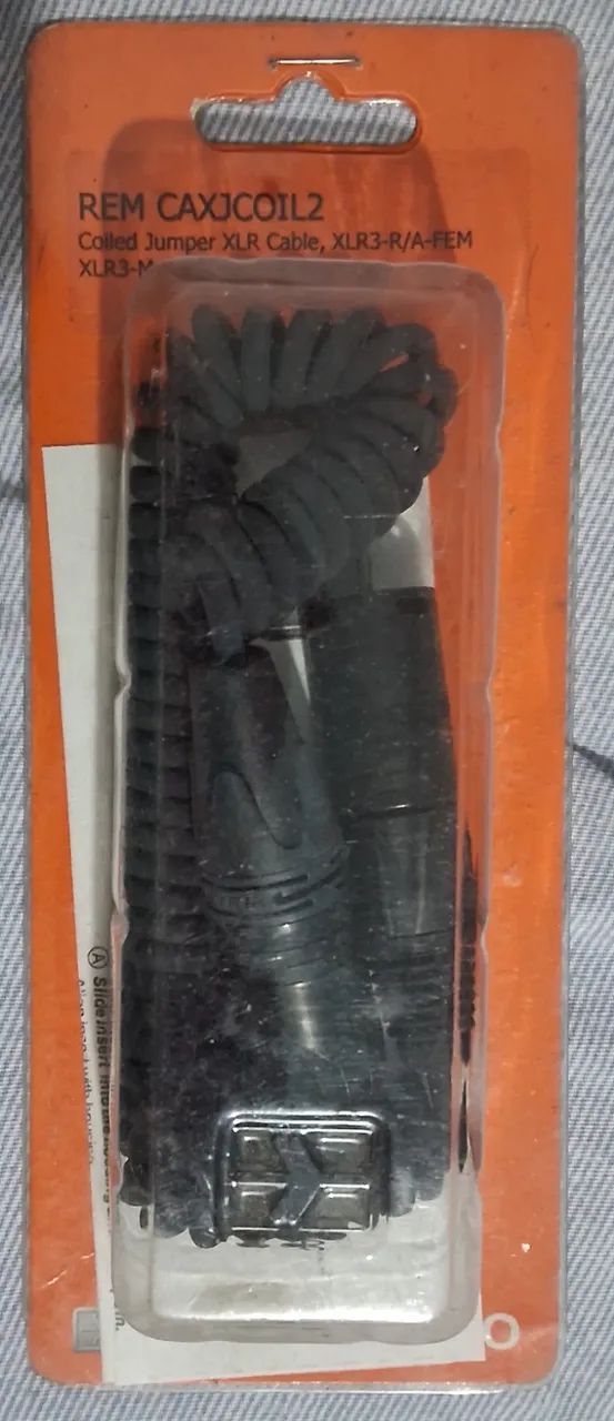 Cabo audio Remote Audio REM CAXJCOIL2 High End Coil Jumper XLR Cable NOVO!