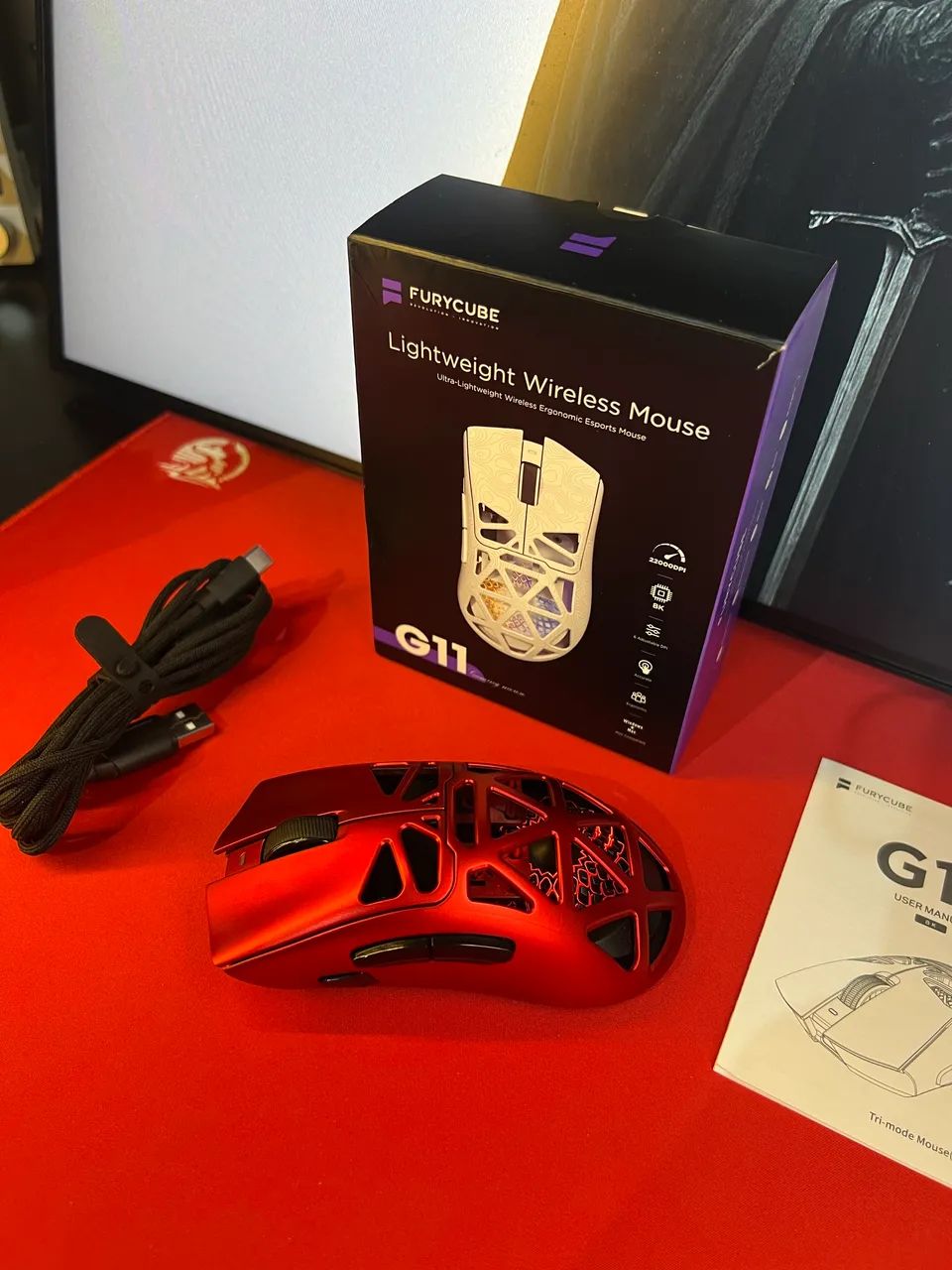 MOUSE GAMER SEM FIO FURYCUBE G11  - Foto 2
