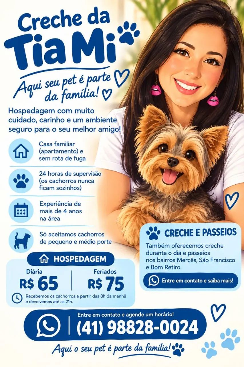 Creche e hospedagem para cães.
