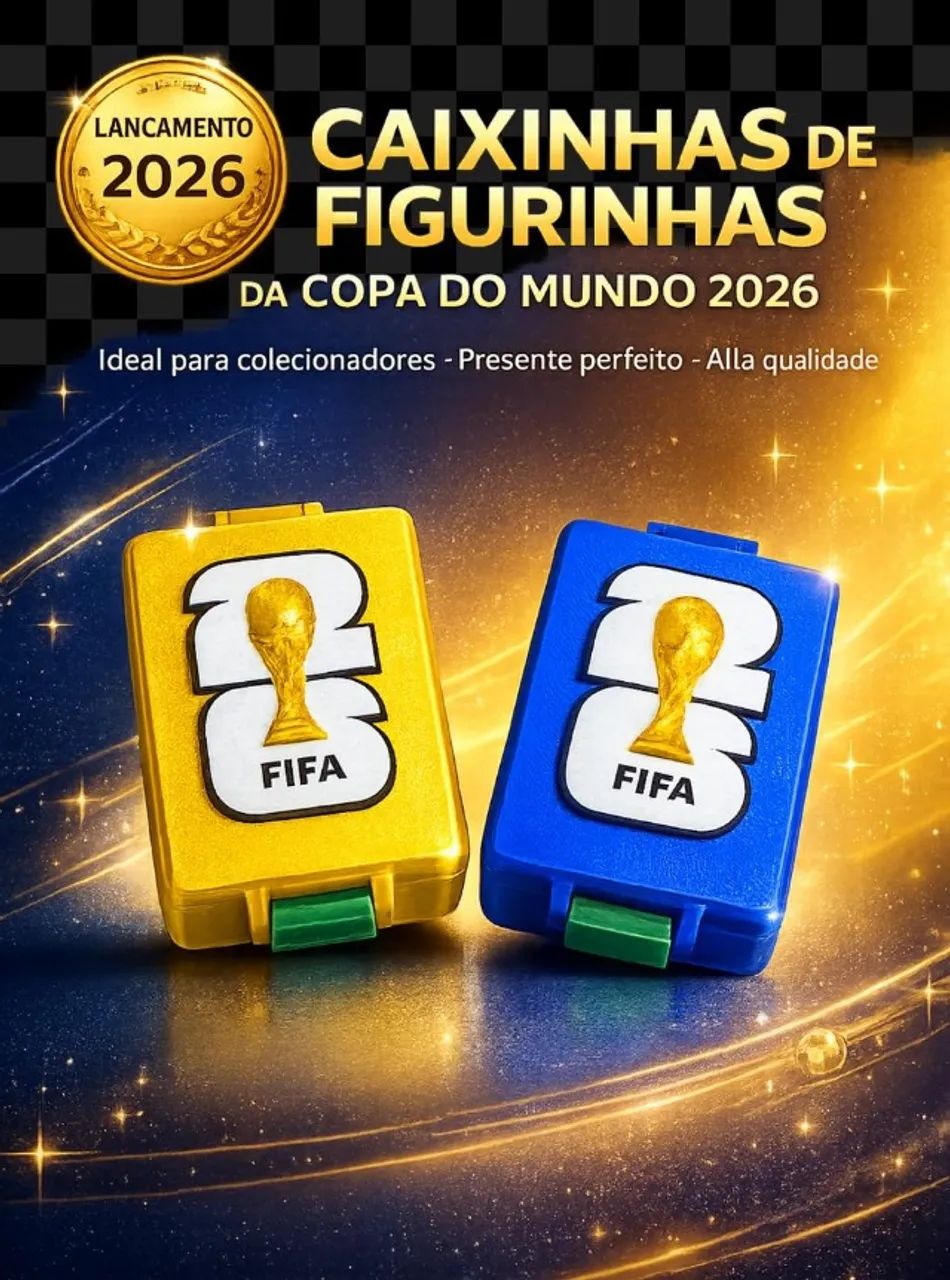 Caixinha de Figurinhas Copa do Mundo