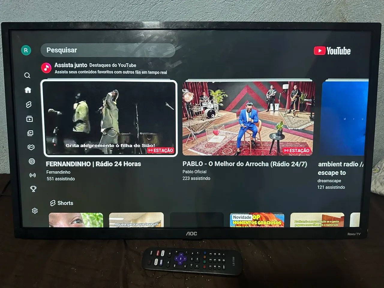 Tv aoc Roku smart 32 polegadas  - Foto 4