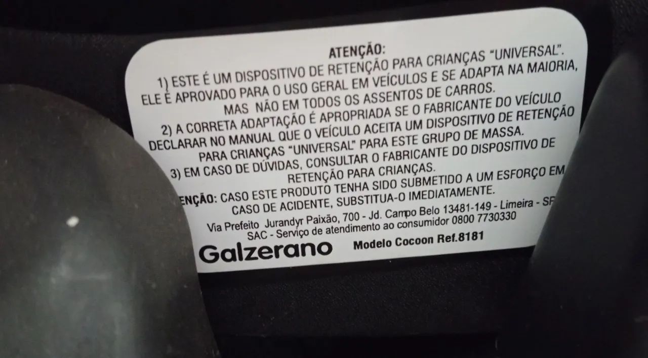 Bebê Conforto Galzerano Cocoon (Ref. 8181) com Base para Carro - Foto 5