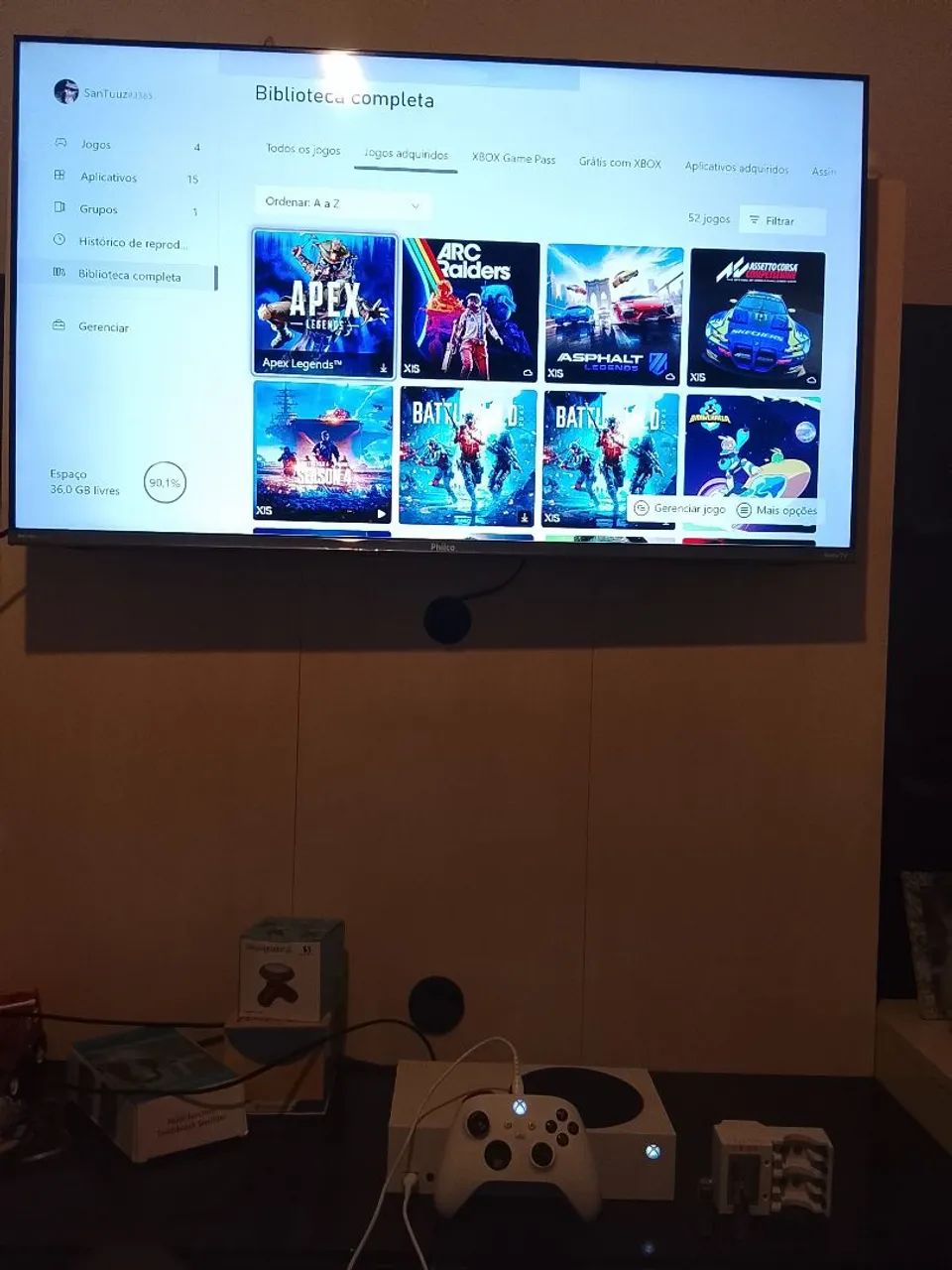 Xbox série s com jogos  - Foto 2