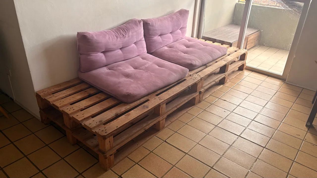 Sofá de Pallets Artesanal - Foto 2