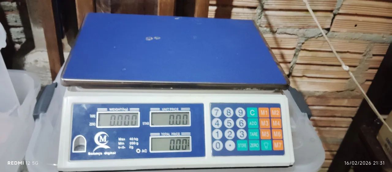 R$ 180,00, sem entrega, Balança digital 