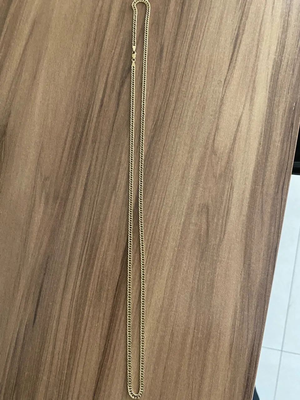 Corrente ouro 18k grumet dupla 