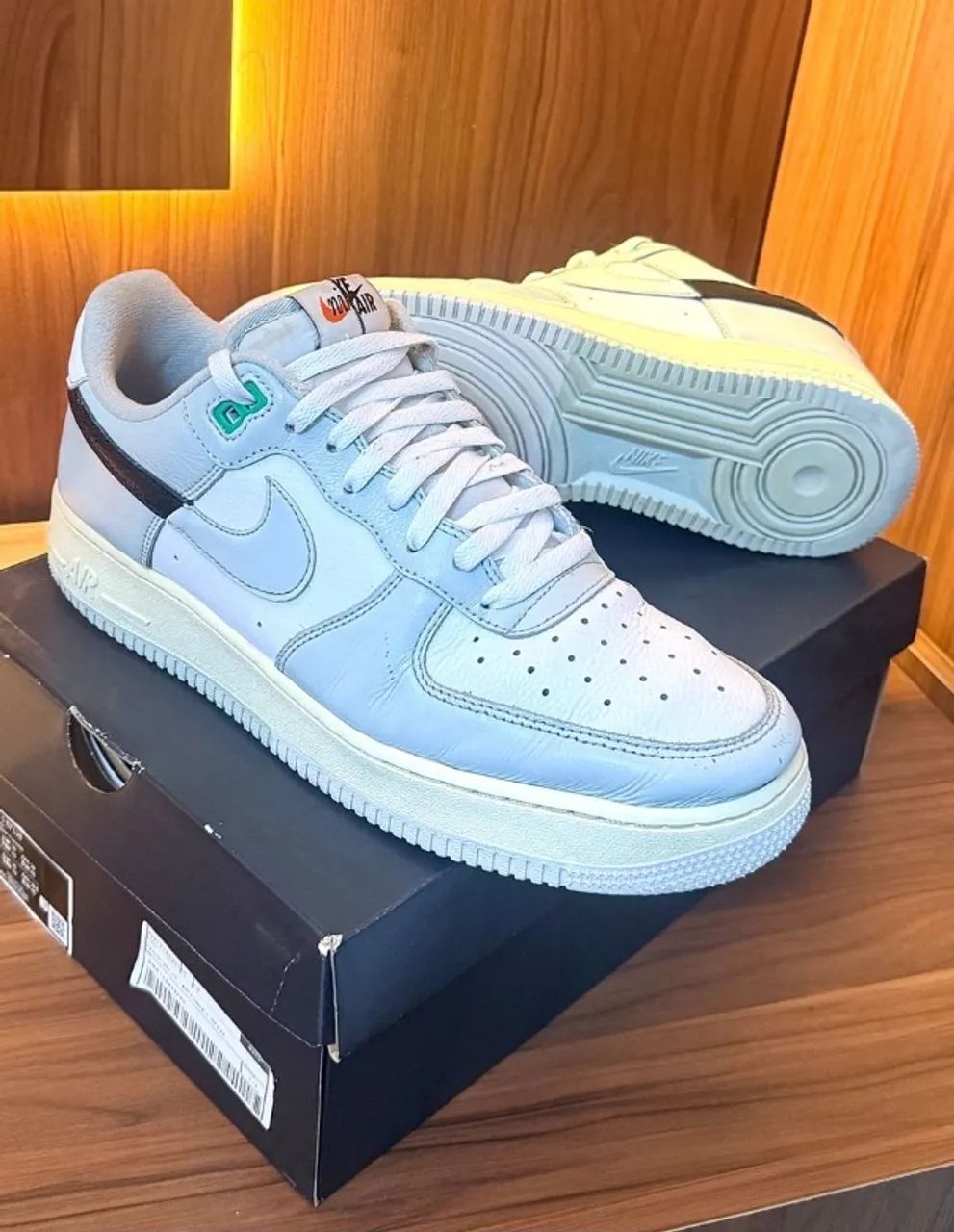 tênis nike air force 1 07 lv8 cinza 43 - Calçados Esportivos