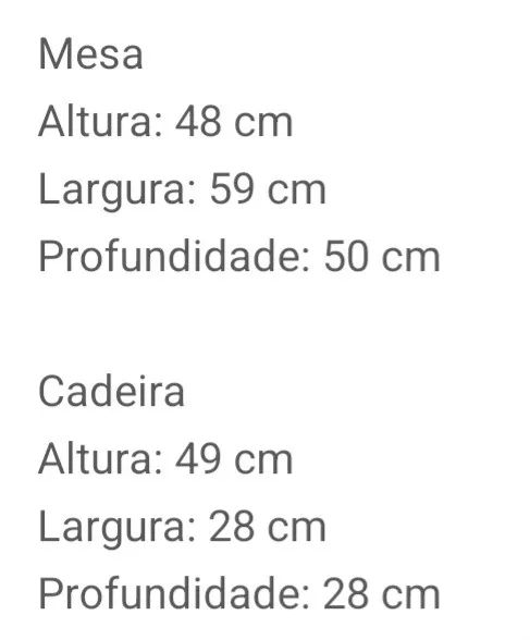 Conjunto mesa e cadeiras infantis - Foto 3