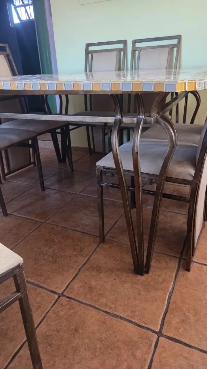 Mesa de Jantar quadrada - em mosaico - Foto 4