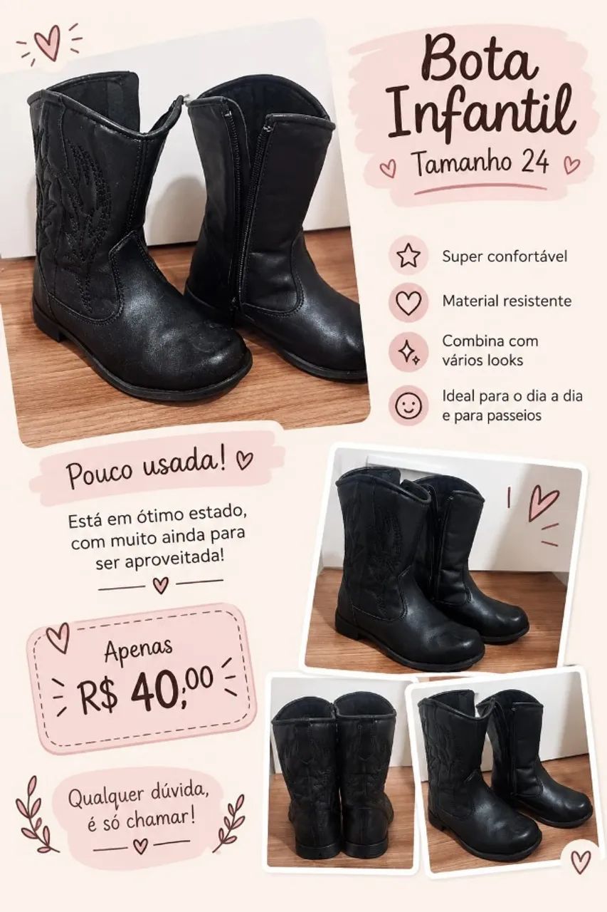 Bota infantil 