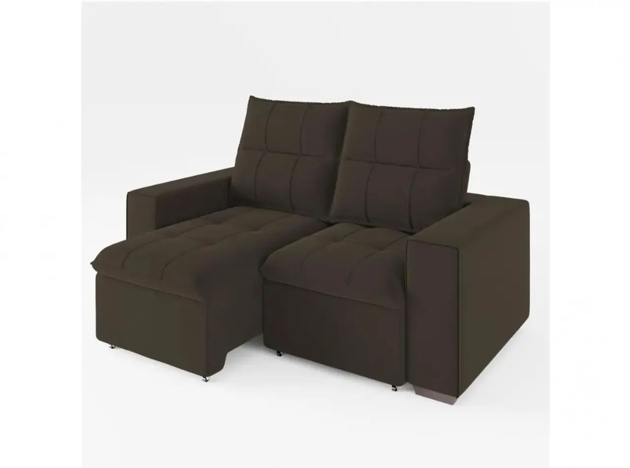 Sofá Retrátil Reclinável 2 Lugares Veludo Miami418478624511119363