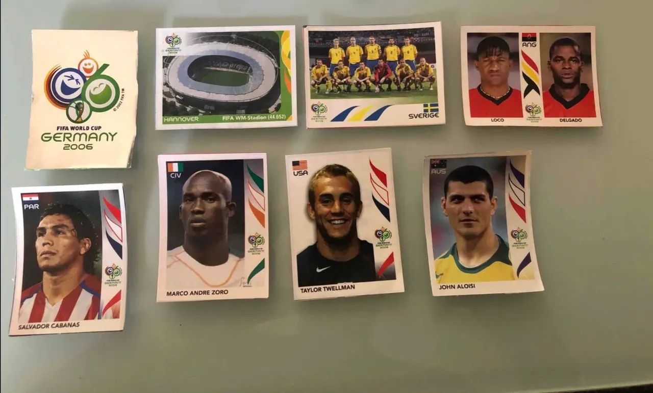 Lote de Figurinhas Copa 2006 - Recortadas