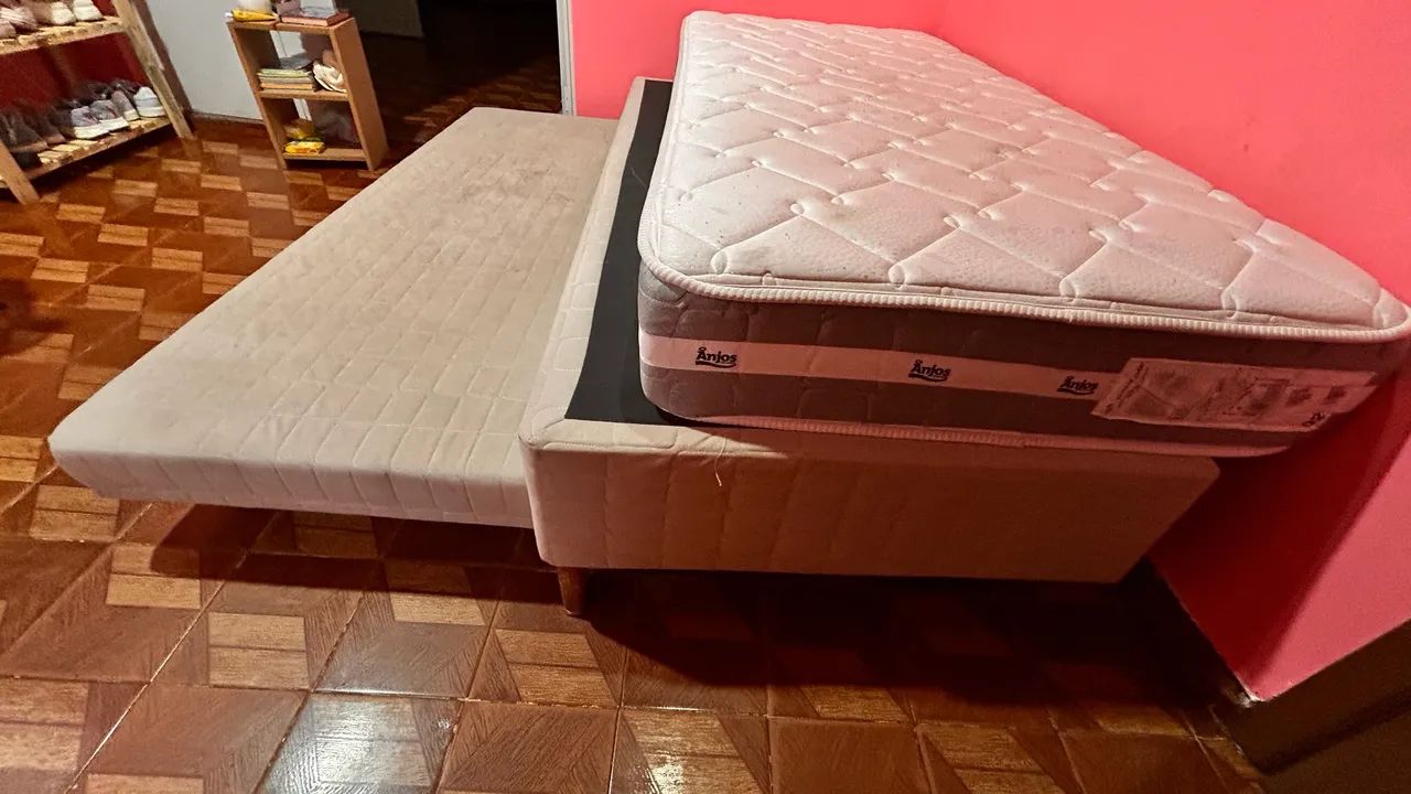 CAMA BOX BICAMA SOLTEIRO MARCA ANJOS  - Foto 4