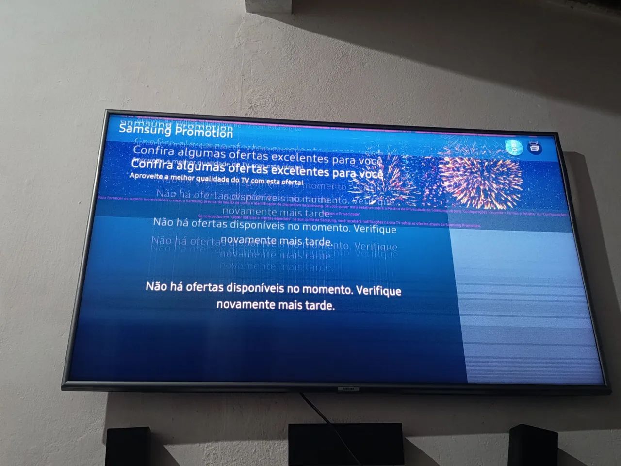 Tv Samsung 50" para retirada de peças 