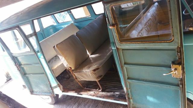 Kombi Corujinha 1964 azul, motor, suspenção, freios e elétrica nova - Foto 12